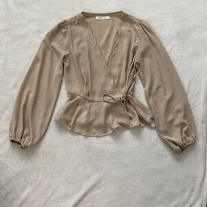 Mustard Seed Peplum S top